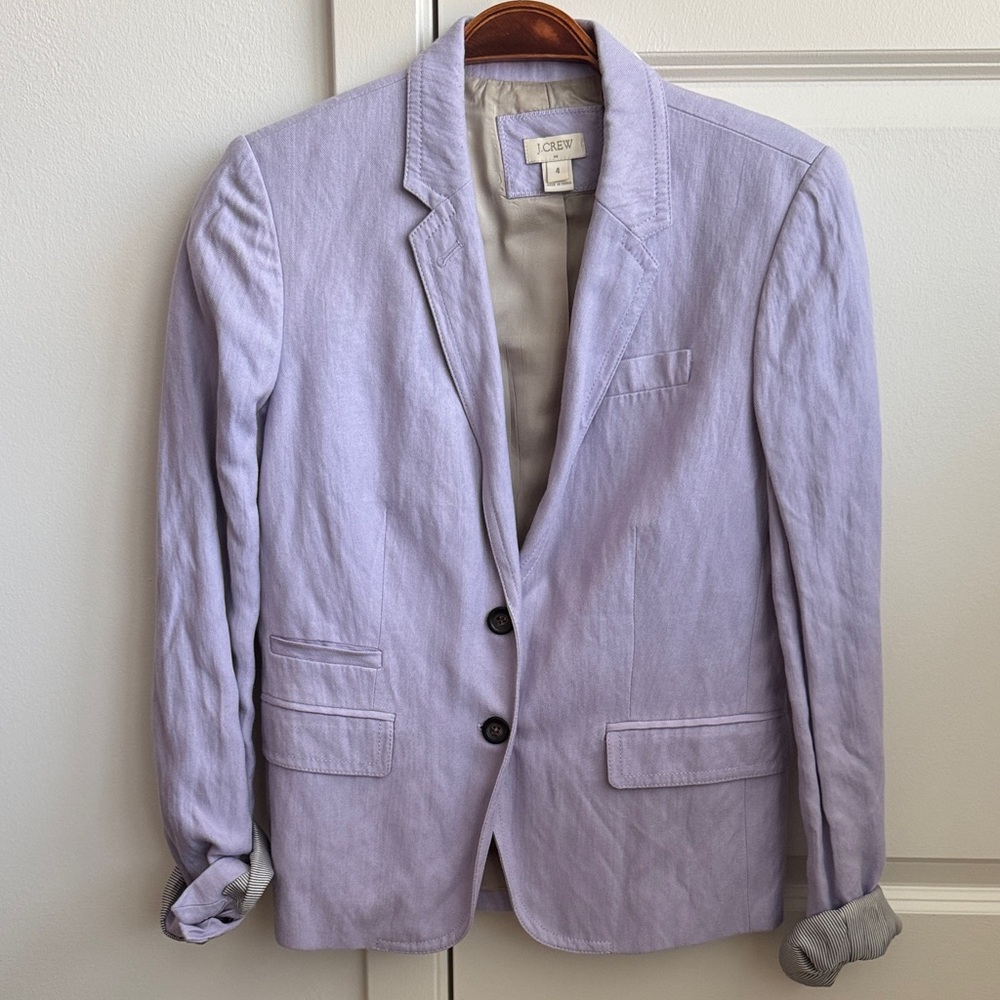 J. Crew Lavender Blazer Jacket